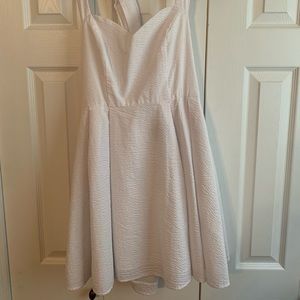 Lauren James seersucker white dress